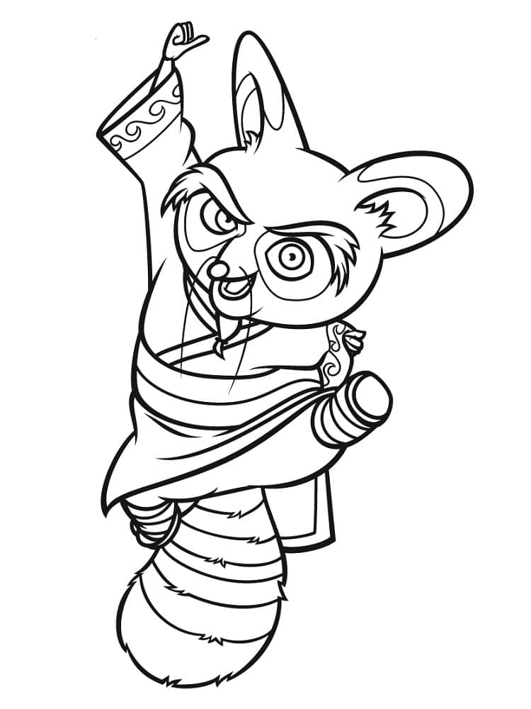 Kung Fu Panda Shifu coloring page