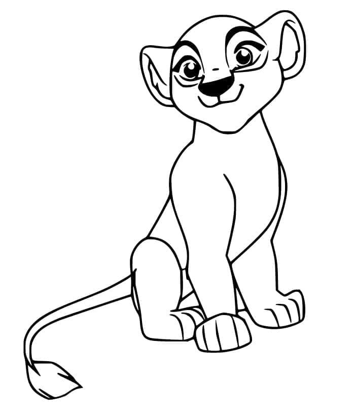 La Garde Du Roi Lion Kiara coloring page