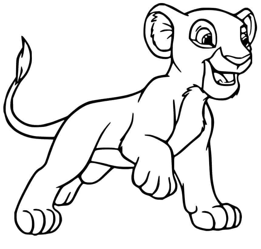 La Garde Du Roi Lion Rani coloring page