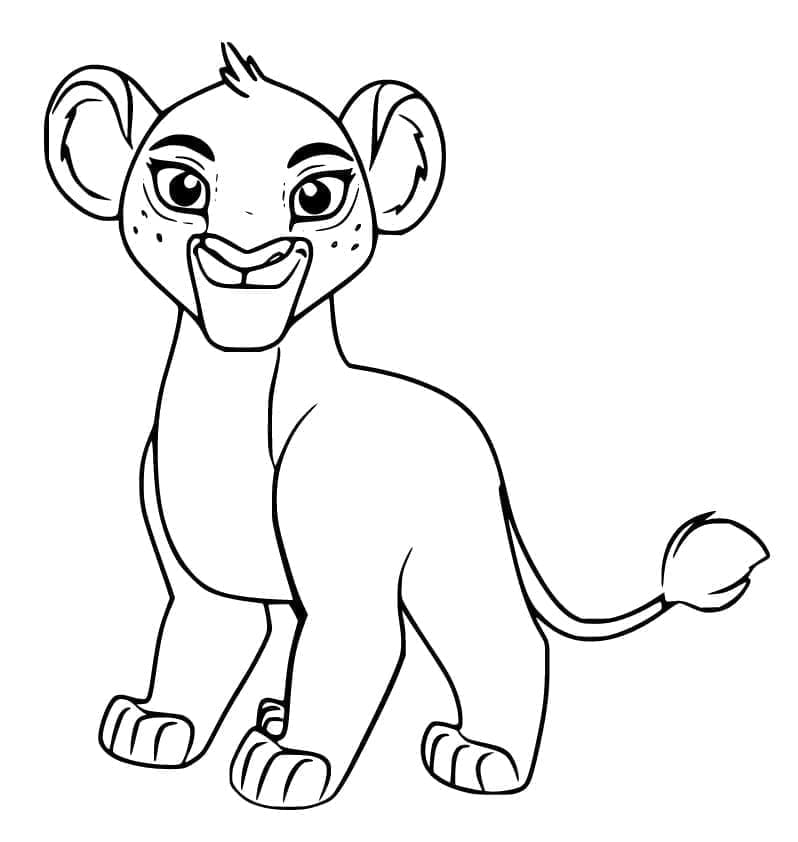La Garde Du Roi Lion Tiifu coloring page