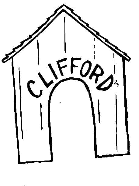 Le Chenil de Clifford coloring page