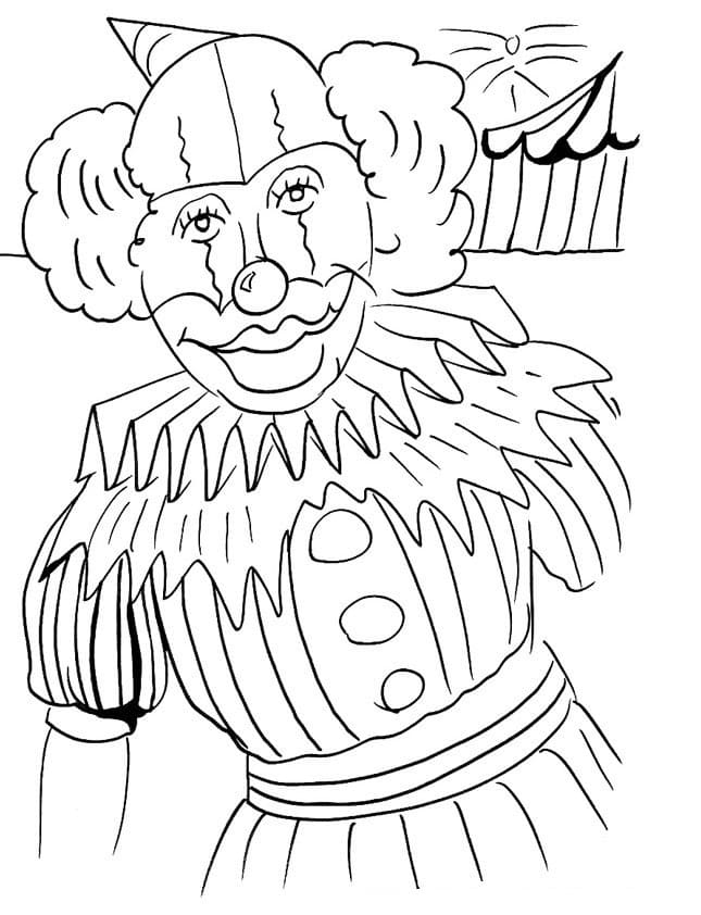 Le Clown coloring page