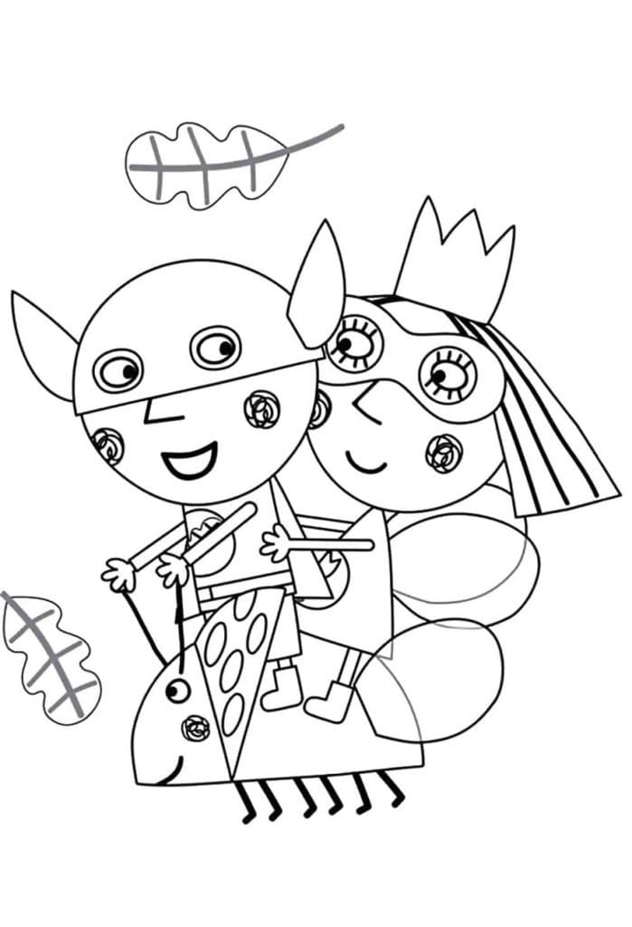 Le Petit Royaume De Ben Et Holly 3 coloring page