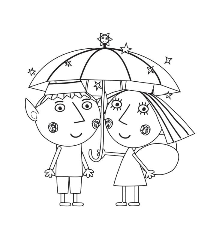 Le Petit Royaume De Ben Et Holly Gratuit coloring page