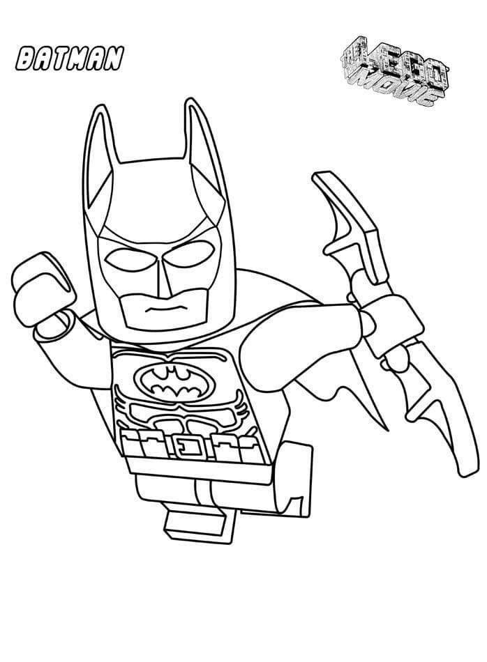 Coloriage Lego Batman Gratuit Pour les Enfants