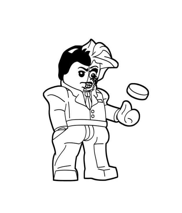 Lego Double-Face coloring page