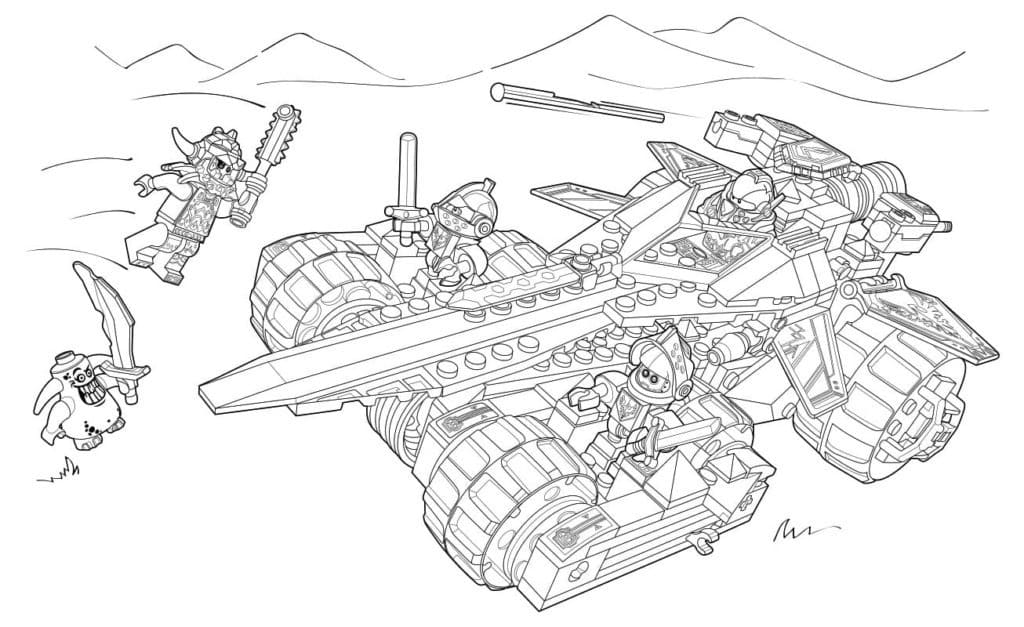Lego Nexo Knights 1 coloring page