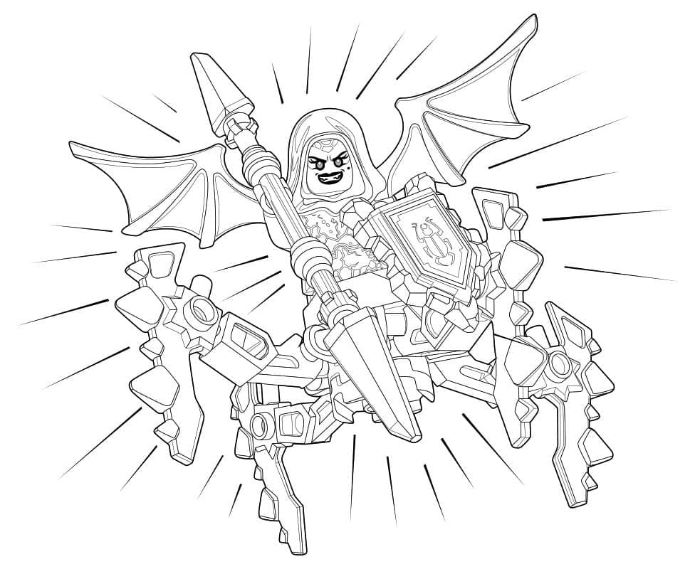 Lego Nexo Knights 3 coloring page