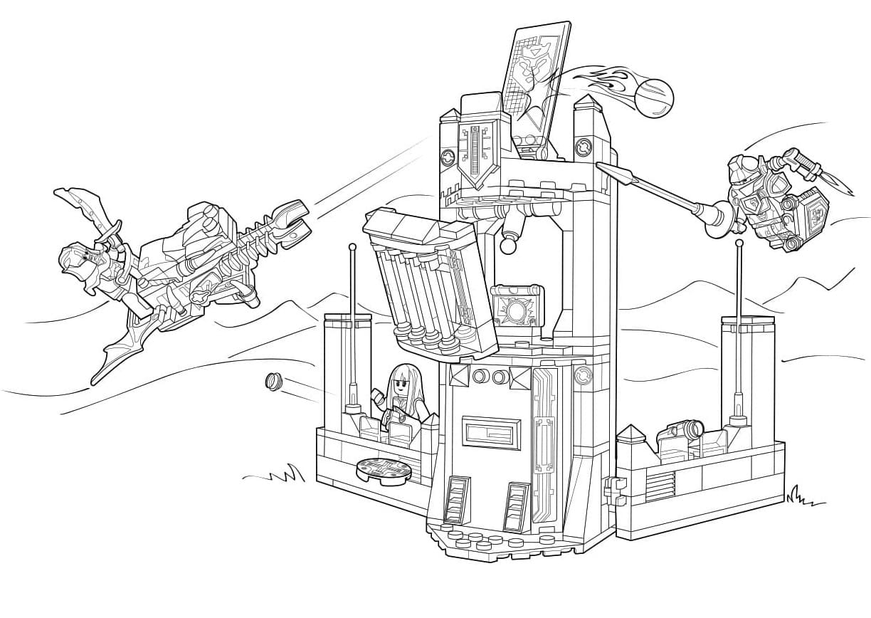 Lego Nexo Knights 4 coloring page