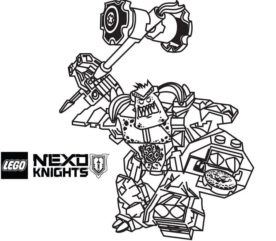 Coloriage Lego Nexo Knights Burnize