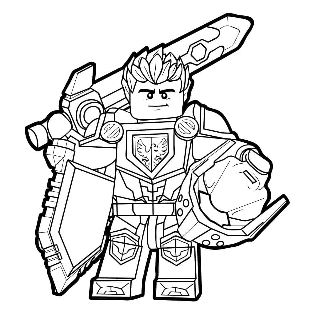 Lego Nexo Knights Clay coloring page