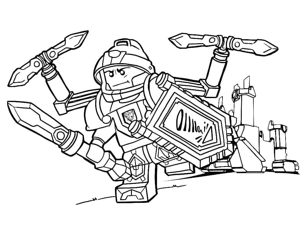 Lego Nexo Knights Gratuit coloring page