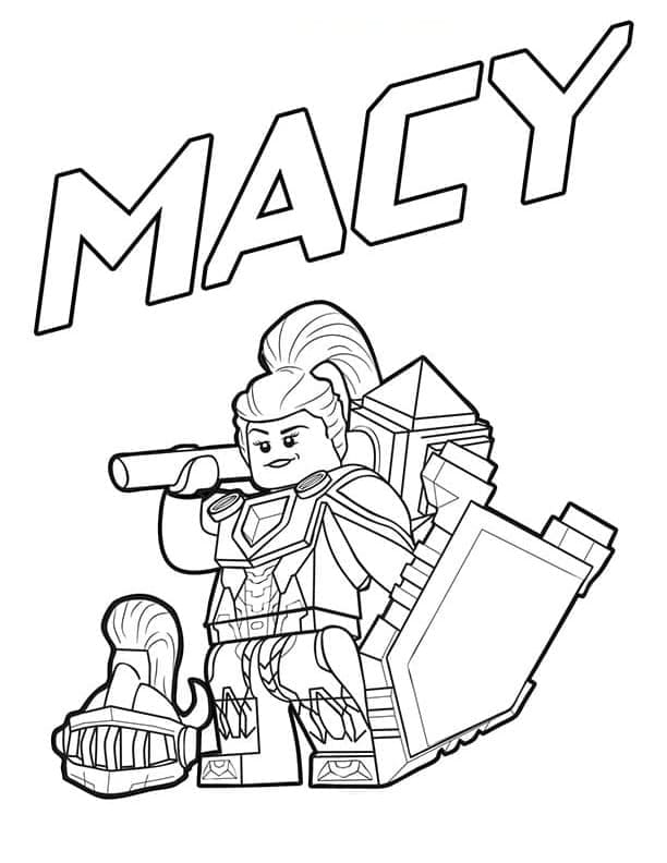 Lego Nexo Knights Macy coloring page