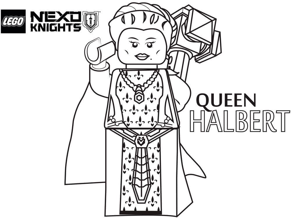 Lego Nexo Knights Reine Halbert coloring page