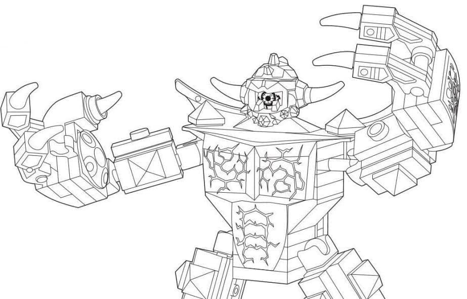 Lego Nexo Knights Sparks coloring page