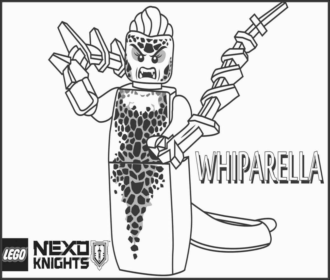 Lego Nexo Knights Whiparella coloring page