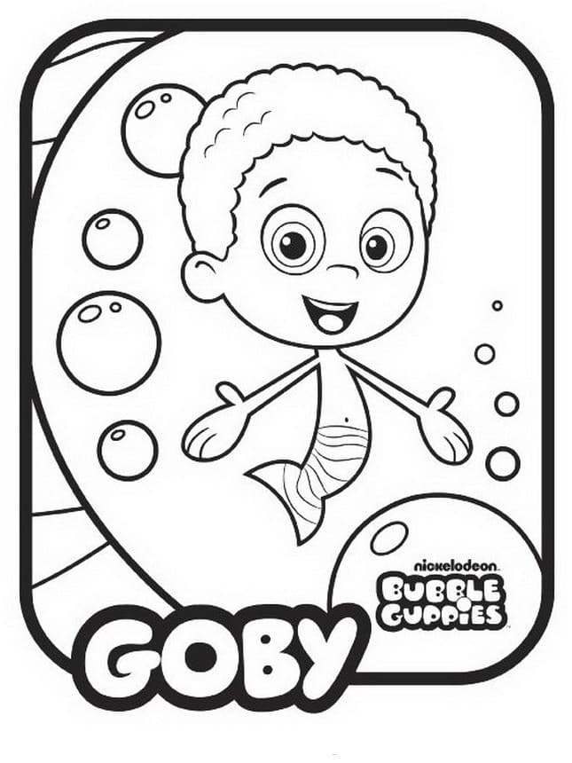 Lenny dans Bubulle Guppies coloring page