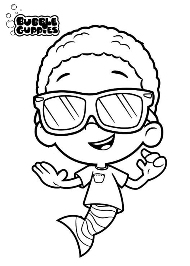 Lenny de Bubulle Guppies coloring page