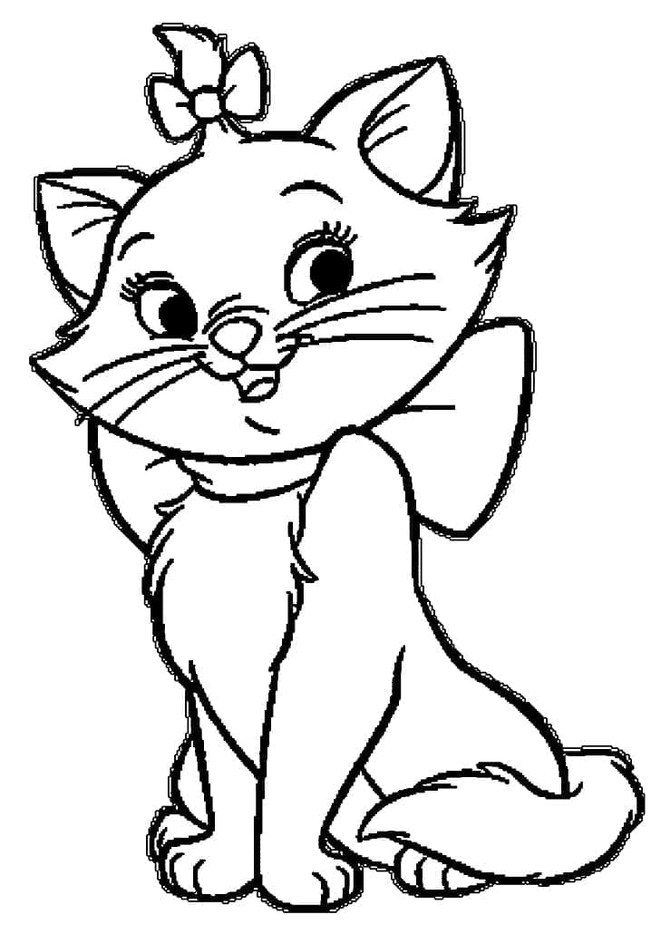 Les Aristochats Marie coloring page