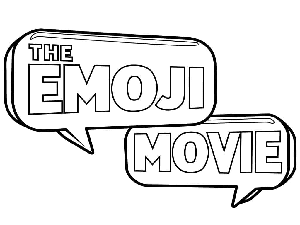 Logo de Le Monde secret des Emojis coloring page