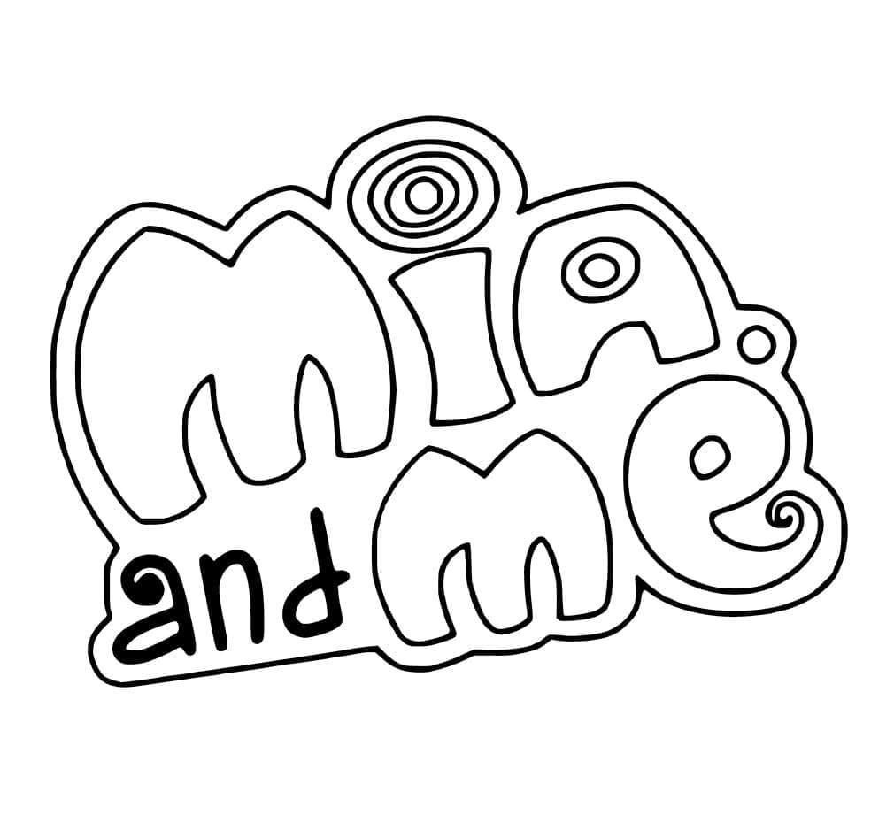 Coloriage Logo de Mia et Moi
