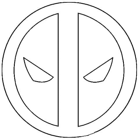 Logo Deadpool coloring page