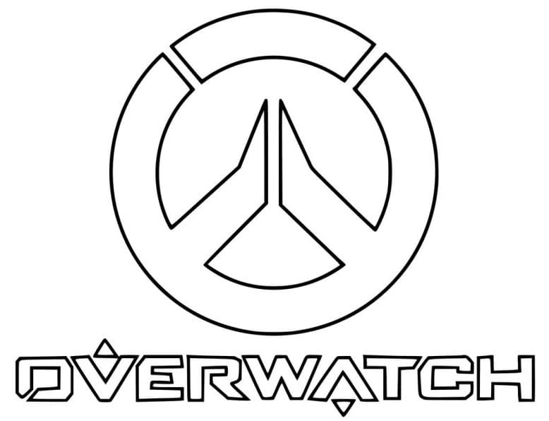 Coloriage Logo du Overwatch