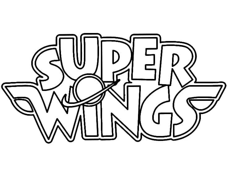 Logo Super Wings coloring page