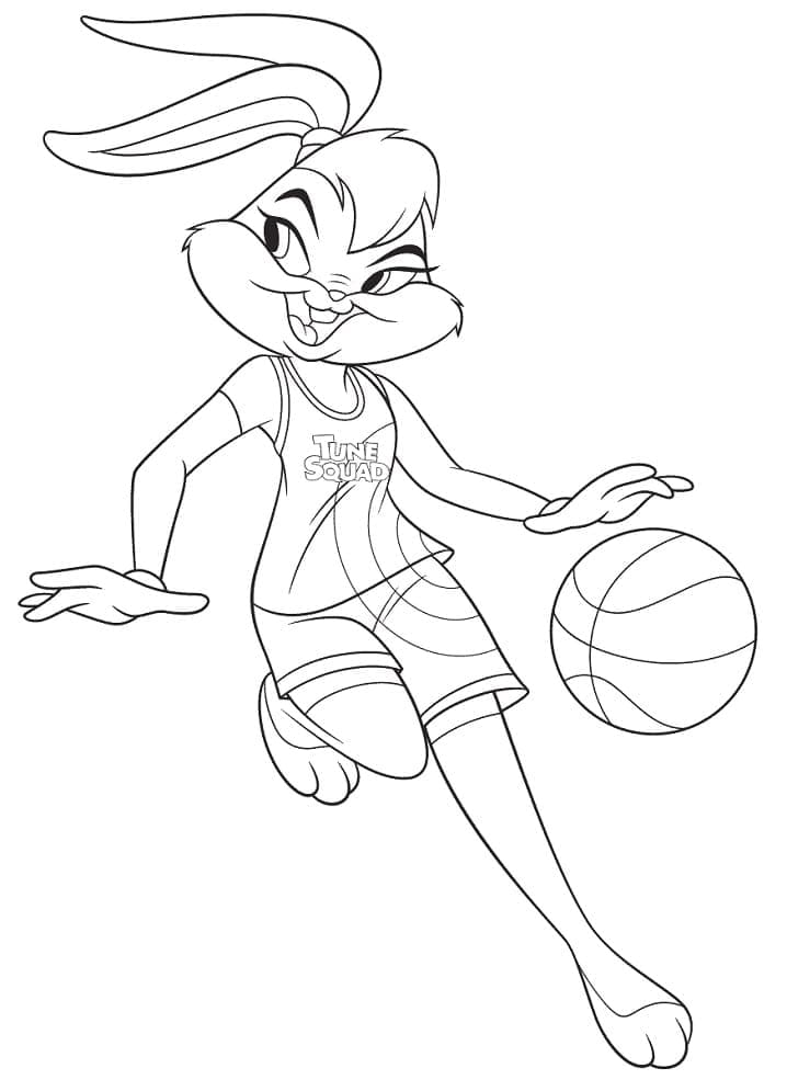 Lola Bunny de Space Jam coloring page