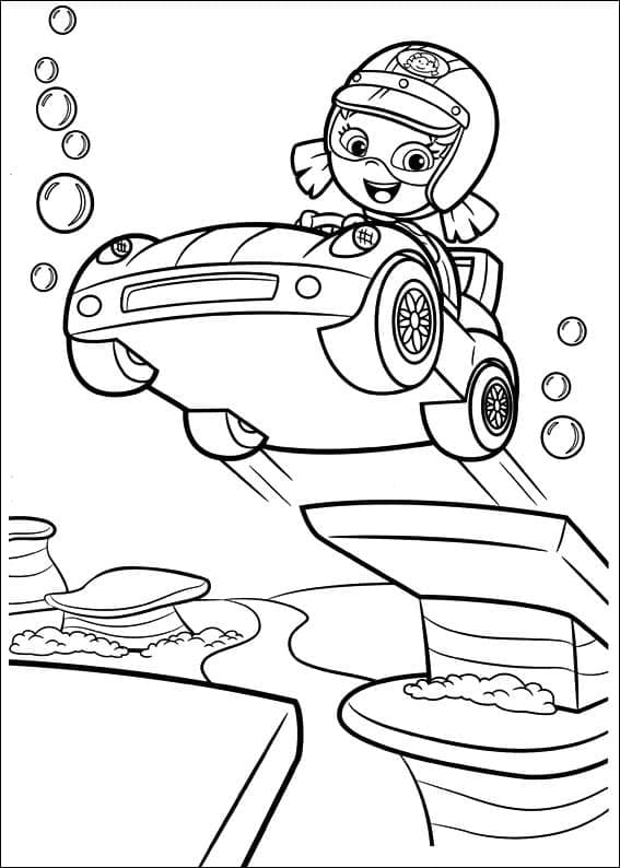 Luna Bubulle Guppies coloring page