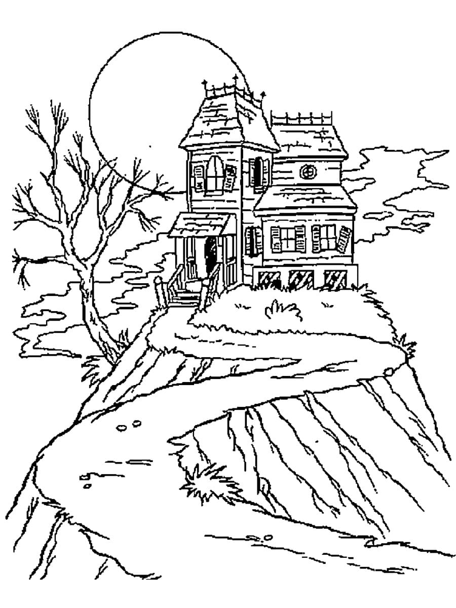 Maison Hantée 2 coloring page