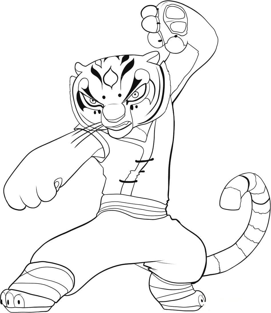 Maître Tigresse de Kung Fu Panda coloring page