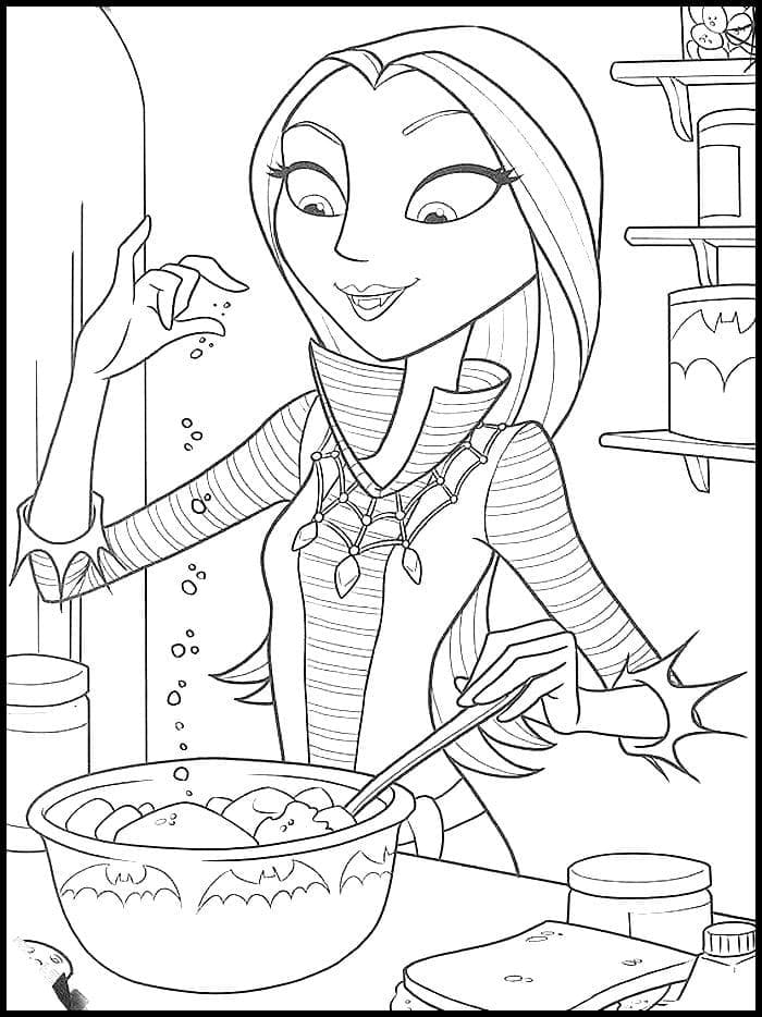 Maman de Vampirina coloring page