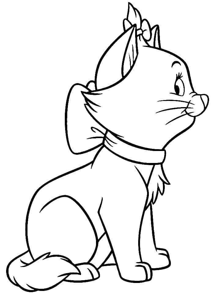 Marie de Les Aristochats  coloring page