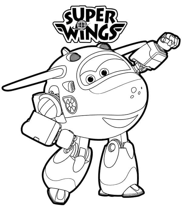 Mira Super Wings coloring page