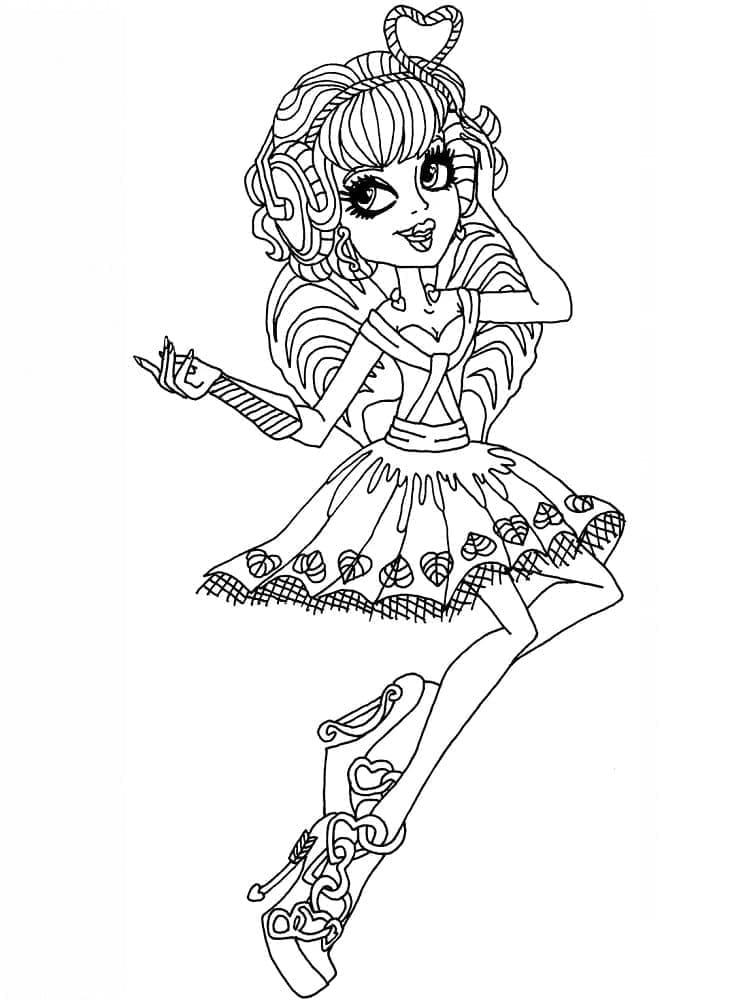 Monster High C. A. Cupid coloring page