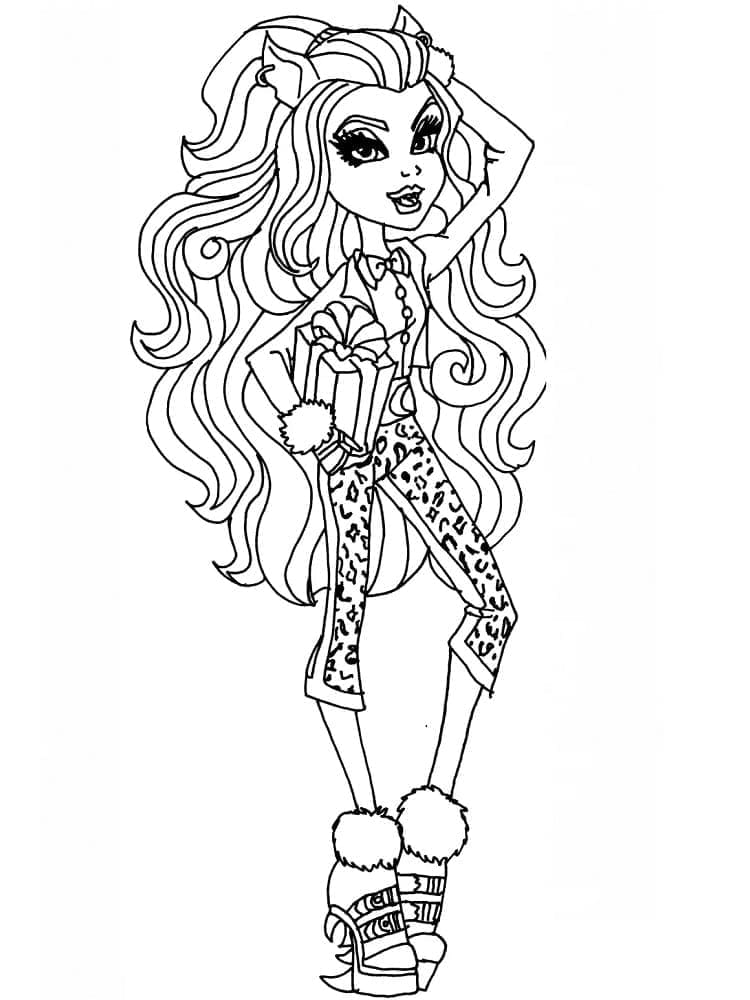 Coloriage Monster High Clawdeen Wolf