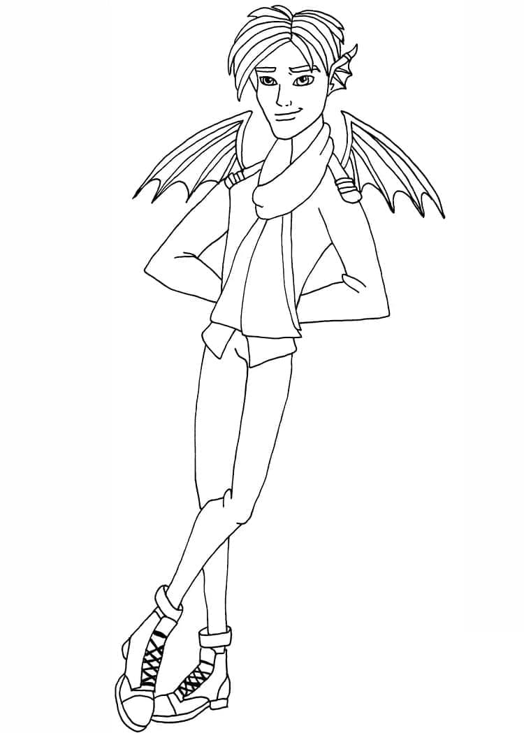 Monster High Garrott DuRoque coloring page