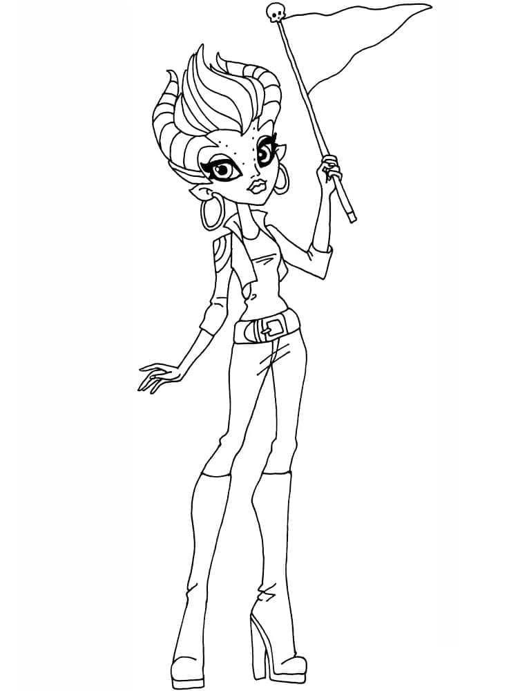 Monster High Gilda Goldstag coloring page