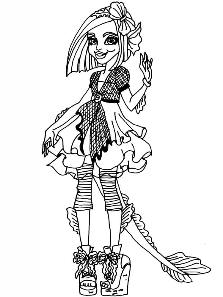 Monster High Grimmily Anne coloring page