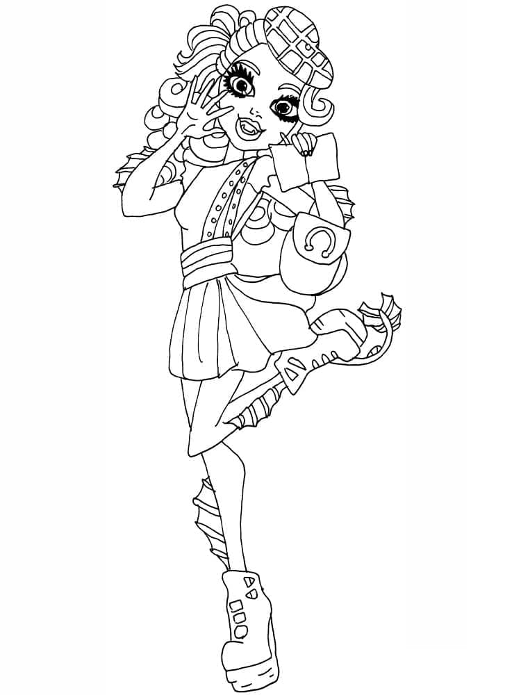 Coloriage Monster High Lorna McNessie