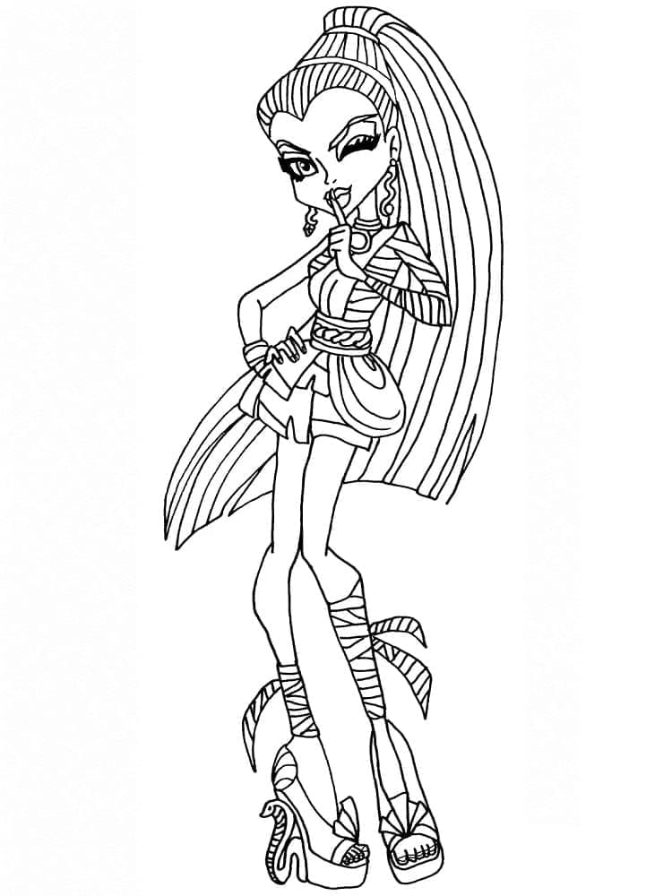 Monster High Nefera De Nile coloring page
