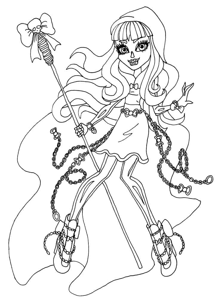 Coloriage Monster High River Styxx