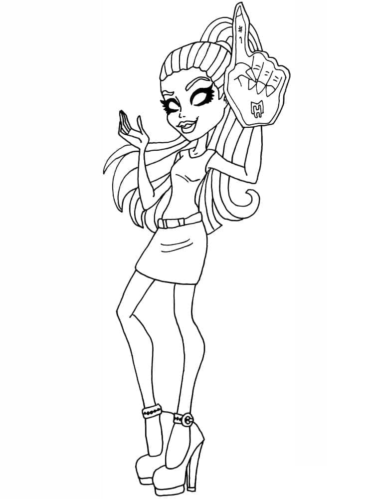 Monster High Scarah Screams coloring page