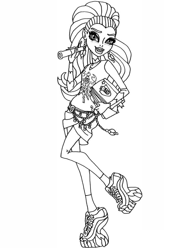 Monster High Scaremester Gigi coloring page