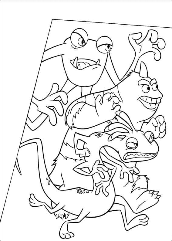 Monstres et Cie Gratuit Pour les Enfants coloring page