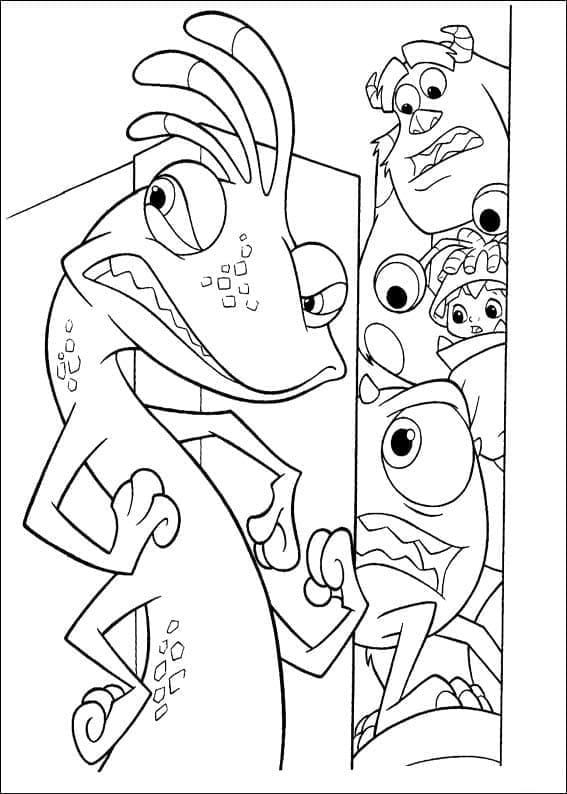 Monstres et Cie Pour les Enfants coloring page