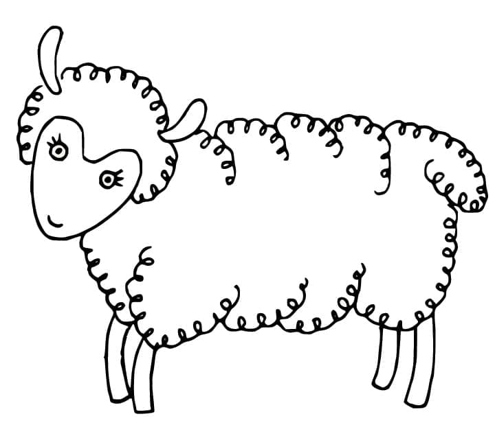 Coloriage Mouton 11