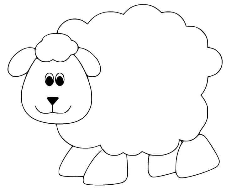 Coloriage Mouton Facile