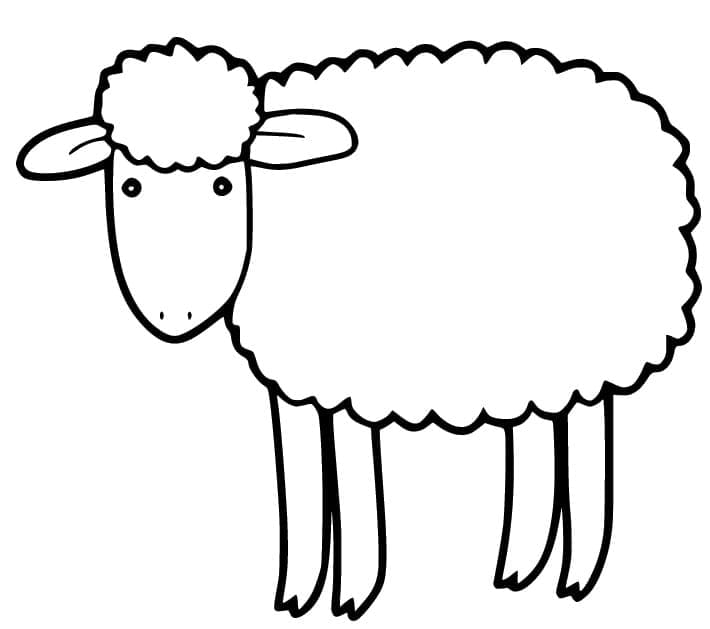 Mouton Pour les Enfants coloring page